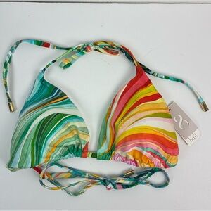NWT Huit Paris summer days triangle string bikini top size medium NEW